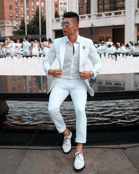All White Winter Outfit Mens
